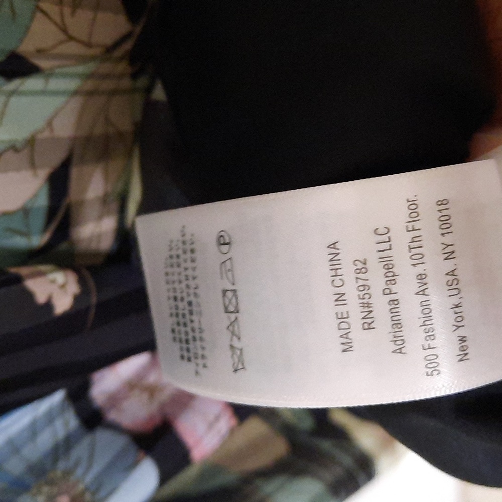 Adrianna Papell Floral Maxi Dress - Black and Blue - Picture 13 of 16